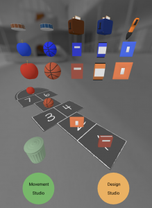 View of the sound studio in the Reinvent Digital App